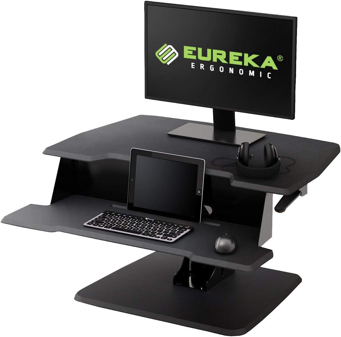 Eureka Ergonomic 31 1/2 inch Standing Desk Converter, Height Adjustable