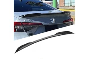 AUTOXBERT Spoiler Wing Compatible with 2022 2023 2024 2025 Honda Civic Sedan ABS Sport Rear Trunk Spoiler Wing for Honda Civic Sedan Accessories (Glossy Carbon Fiber)