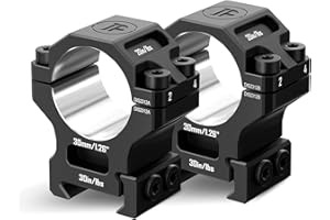 DISCOVERYOPT 7075 Series Aluminum 30mm 34mm 1 inch Scope Rings, High Precision Pre-lapped Picatinny Scope Rings, Medium/High/Low Profile Scope Mount for Picatinny Rail