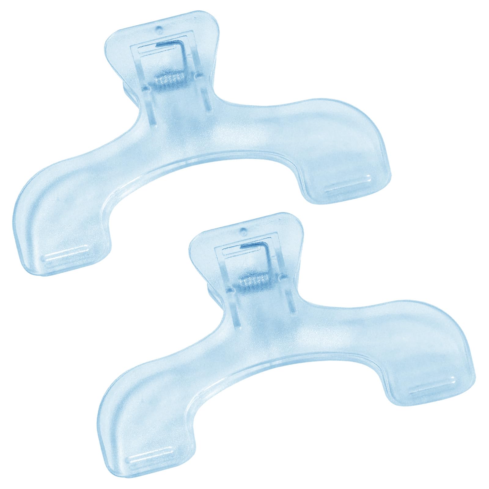 Photo 1 of 2Pcs Strong Book Clip Transparent Blue Book Page Holder Clips, Page Holders Book Reading Opener Accessories, Multifunctional Practical Book Clips Transparent Portable Reading Book Page Holders