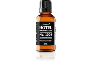 AIR-SCENT AirScent Hotel Diffuser Oil No. 1008 - White Tea, Aloe Vera & Sandalwood - Hotel Scent Dupe - Premium Fragrance Oil for Ultrasonic and Waterless Diffusers and Crafting - 30 mL, 1 fl oz Bottle