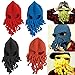 gloednApple Windproof Octopus Winter Warm Knitted Wool Ski Face Mask Knit Beard Squid Beanie Hat Cap (Red)
