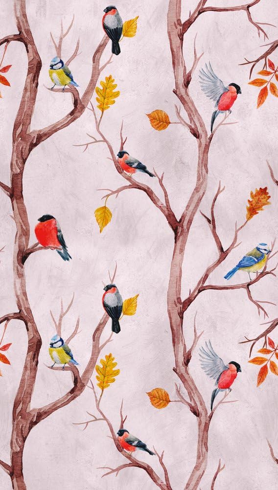 Livingwalls Cottage The Wall Non-Woven Wallpaper 1.59 m x 2.80 m Pink Brown Yellow Made in Germany 382301 382301