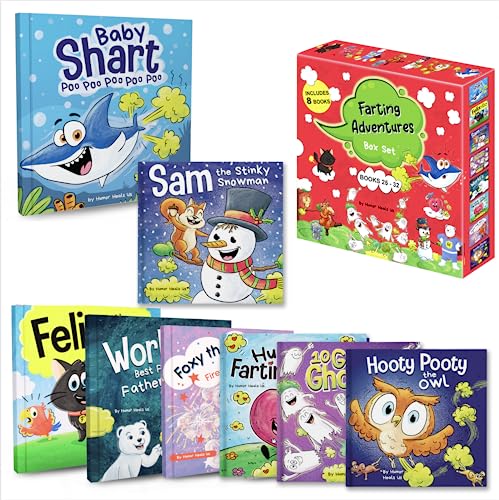 Humor Heals Us Farting Adventures Box Set (Books 25-32: Felix the Farting Feline, Foxy the Fox's Fourth of July, World's Best Father, Baby Shart, Hug ... Stinky Snowman) (English and French Edition)