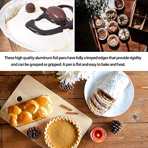 125 Pieces Aluminum Foil Pie Pans,5 Inches Round Disposable Mini Tin