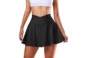 Navneet Women Tennis Skirts with Pockets High Waisted Golf Skirts Pleated Mini Skirt Pickleball Workout Sport Athletic Skorts