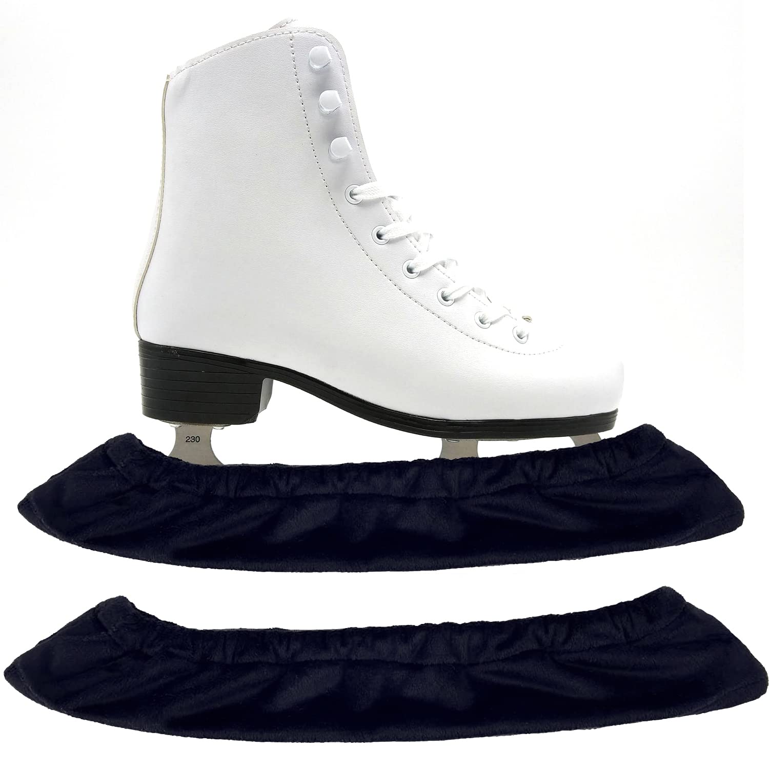 Spacmirrors 1 Pair Ice Skate Blade Covers Skate Blade Protector Guards for Ice Skates, Hockey Skates, Figure Skates Soak Cover with Cut-Resistance Bottom