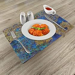 Ambesonne Ethnic Place Mats Set of 4, Traditional