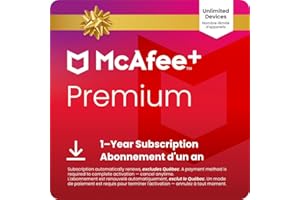 McAfee+ Premium 2026 Ready Unlimited Devices | All-In-One Cybersecurity Software includes Unlimited VPN, Identity Monitoring,