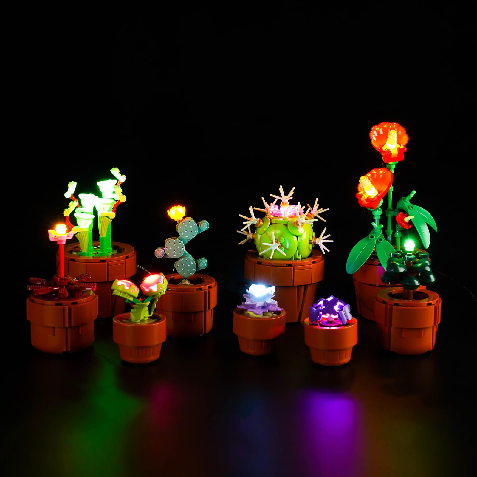 BrickBling Led Light Set for Lego 10329 Tiny Plants (No Lego), Decoration Lighting Set for Lego Tiny Plants Botanical Collection — image 1