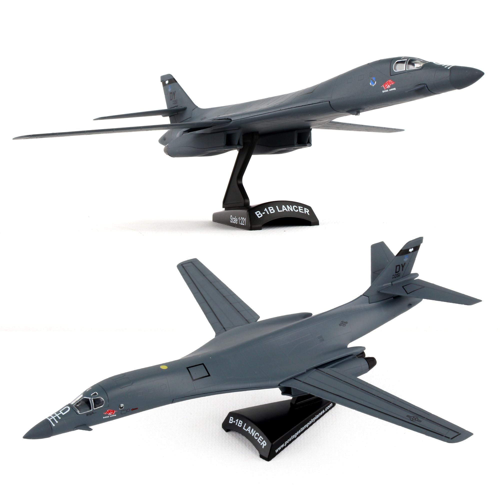Photo 1 of Daron Worldwide Trading 1/221 PS5404-2 Stamp B-1 Lancer Boss Hawg Jet
