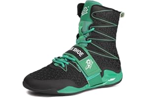 B LUCK SHOE Boxing Shoes for Men High Top Gym Shoes Fighting Sports Training Footwear LS308