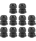 thumbnail image 2 of 4 Pcs M20 Cable Gland, 3-4mm 4 Wire Holes Waterproof Nylon Joint For Cable Fixing, Wiring, Repairing, Gland Replacement, Electrical Appliances, Black 2 of 13