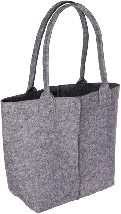 grey felt bag