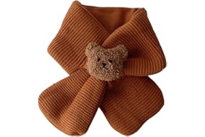 Zksbdxz Scarf,Bear Scarf Wool Neck Warm Winter Scarves for Kids Boys Girls Infant Children Neckerchief(0-3Years)