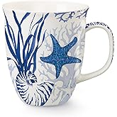 Blue Indigo Shells Harbor Mug