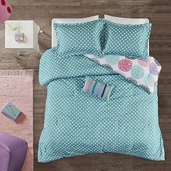 Mi Zone Carly Comforter Set, Doodled Circles Polka