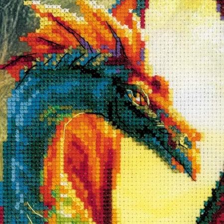Forest Dragon Counted Cross Stitch Kit Riolis 0057 Pt