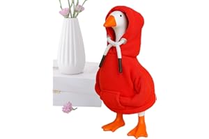 Desk Geese Outfits, 7 Inch Geese Statue Clothes Accessories Costume, Funny Cute Tabletop Gooses Hoodies, Hoodies Tabletop Ani