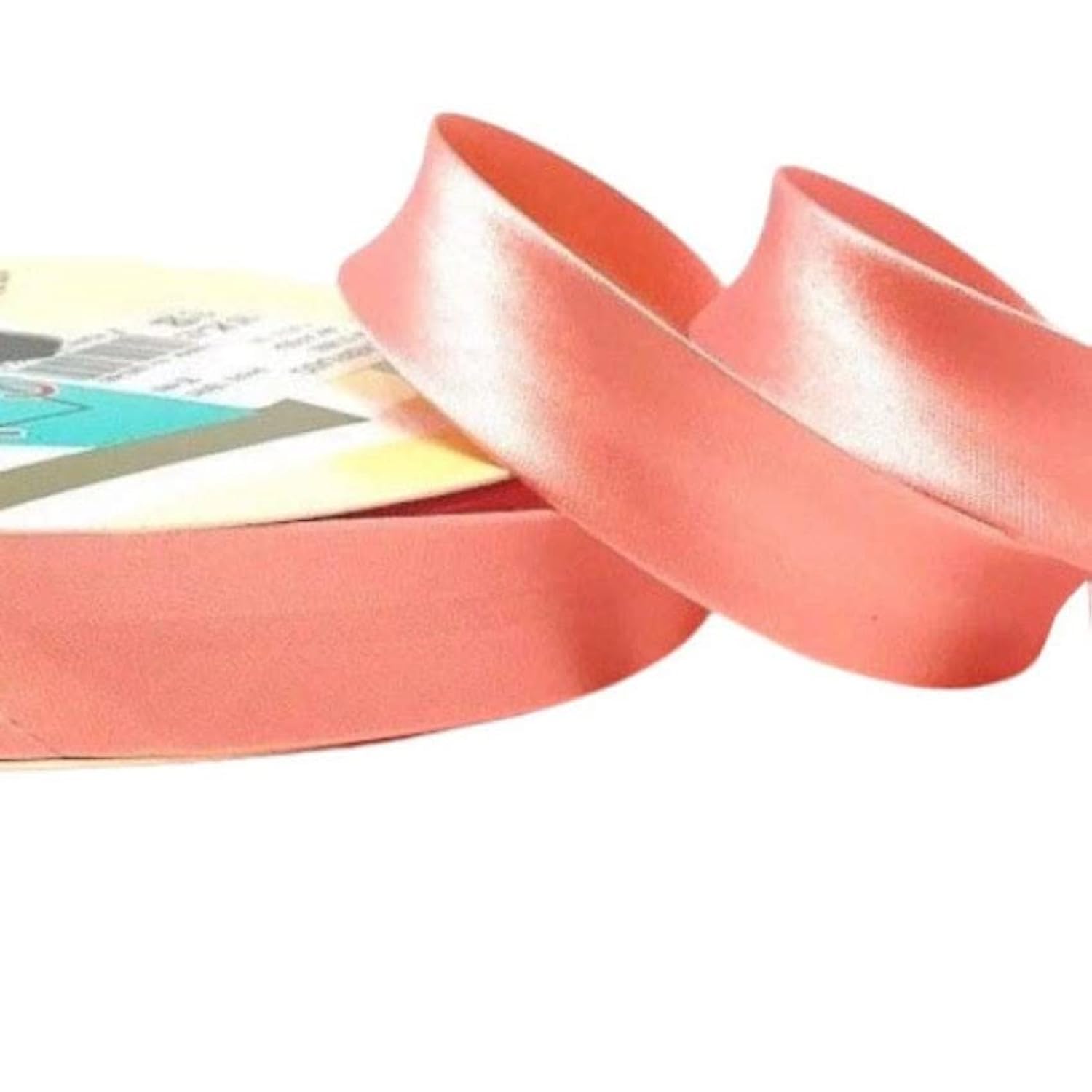 Plush Addict Single Fold Satin Bias Binding Tape for Sewing, Edging, Stitching, Hemming, Trimmings, Accessories, Outfits and Crafts - Rose Pink - 18mm Wide x 5 Metre