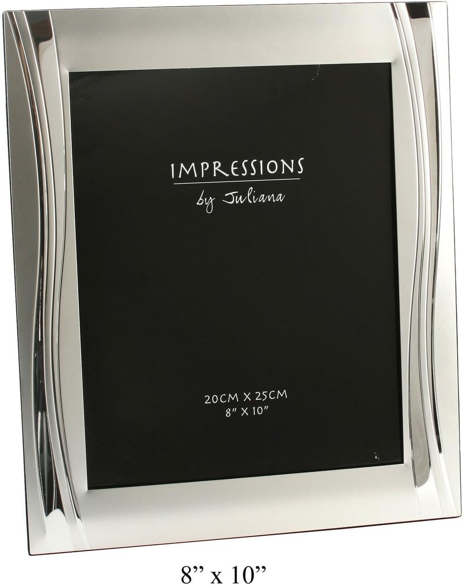 Personalised Silver Plated & Satin Photo Frame 8" x 10" FREE ENGRAVING