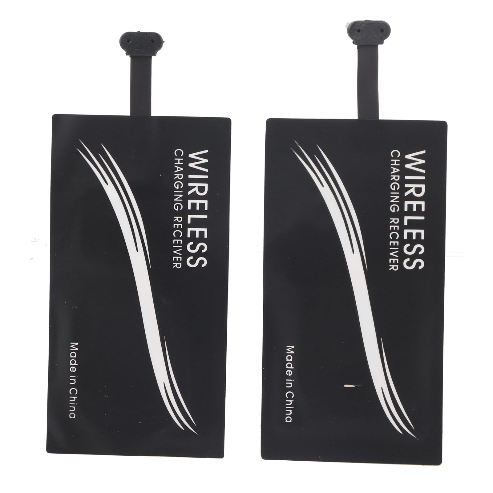 2PCS Universal Type C Wireless Charger Receiver, Portable Mobile Phone Sticker Charging Receiver for All USB C Cell Phones