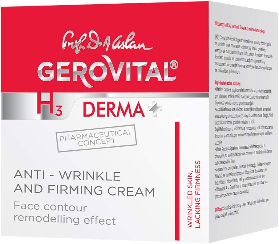 Gerovital H3 Derma+ Anti-Wrinkle and firming cream 50ml, 50 ml (Pack of 1) - Image 3