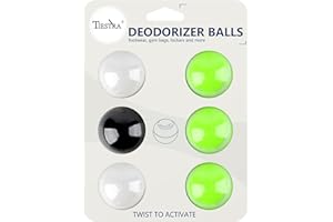 TIESTRA Shoe Deodorizer Balls (6 Pack) – Odor Eaters for Sneaker | Odor Eliminator Air Freshener for Closet, Locker, Gym Bag