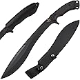 Snake Eye Machete with Heavy Duty Construction-Ergonomic Non-Slip Handle and Belt Sheath for Gardening, Land-Management, Bushcraft, Hunting and Outdoor