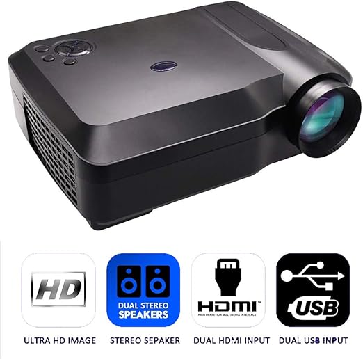 Mini Mobile Projector, con Cine en casa con 120 Pulgadas Tamaño de ...