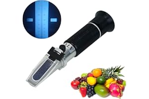 NANBEI 0-80% Brix Meter Refractometer,brix Meter,Refractometer Sugar, Refractometer,brix Refractometer for Measuring Sugar Content in Fruit,Maple Syrup and Other Sugary Drink