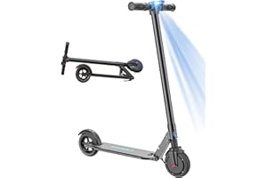 Caroma Electric Scooter, 20-25 Miles Range & 20 MPH Speed, 500W Cruise Control Electric Scooter Adults, 9/10" Solid Tires, Fast Folding E Scooter Bike for Commute, Shock Absorption & Braking System