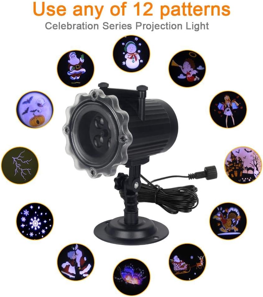 zxcvbnm Fantasy lampChristmas Laser Animation Projector IP65 Indoor