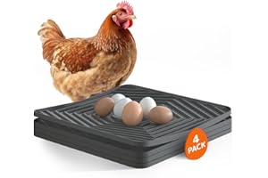 PAWTNERS Nesting Pads for Chicken Coop: Nesting Box Pads for Chicken Coop Bedding, Washable Nesting Box Liners for Chicken Laying Boxes, 12"x 12" Chicken Nesting Pad for Laying Eggs, 4 Pack