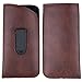 OptiPlix Slip In Glasses Case Sleeve with Pocket Clip – Compact, Lightweight Holder Protects Eyeglasses and Eyewear from Scratches and Damage (1 Pack, Brown)