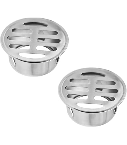 304 Stainless Steel Outdoor Drain Grate - Round Atrium Cover For Patio & Roof