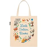 Out of Print Little Golden Books Tote Bag with Inner Pocket - Gift for Book Lovers