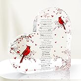 In Memory Of Loved One Cardinal Gifts Sympathy Bereavement Gift Angel Red Cardinal Acrylic Memorial Gift For Loss Of Loved One Remember Me Grieving Keepsake For Mom Dad Grandma Friend