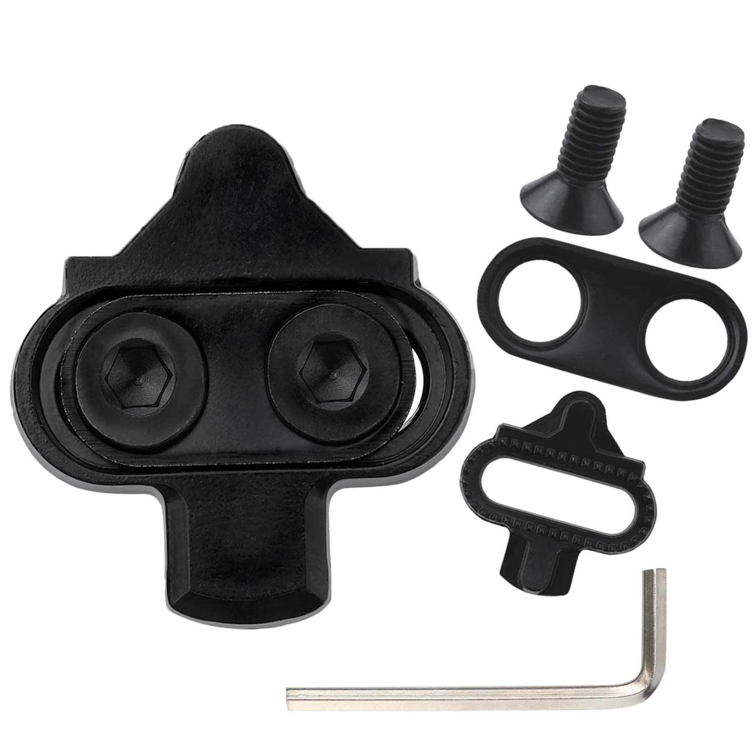 SAVITA Bike Cleats, Steel Bicycle Shoe Cleats, Strong Bicycle Cleats Cycling Shoes Clips Cleats for Bike Shoes Bike Pedal Cleats for Men Women Compatible with Shimano SPD SM-SH51