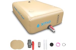 XITAO 63Gal/240L Water Storage Bladder w/Water Level Indicator, Large Capacity Foldable Water Storage Containers, Portable Emergency Water Tank Water Bag for RVs, Fire Prevention, Irrigation