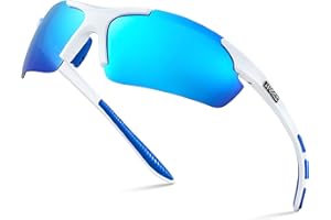 Xagger Polarized Wrap Around Sport Sunglasses for Men Women UV400 Baseball Softball Glasses