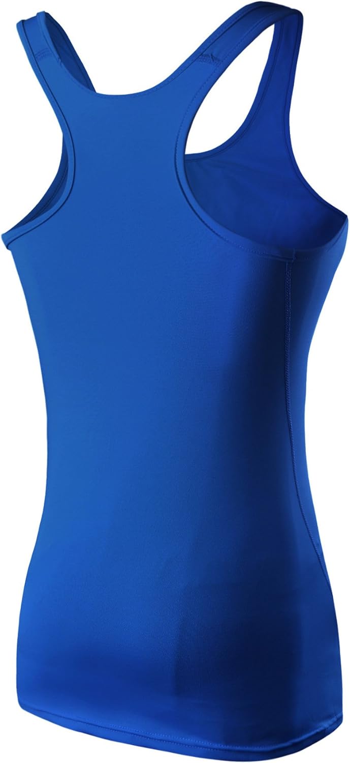 Neleus Women's 3 Pack Compression Base Layer Dry Fit Tank Top: Clothing