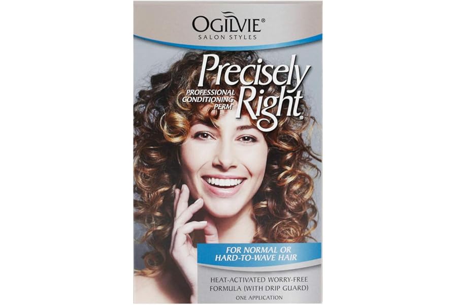 Ogilvie Salon Styles Precisely Right Professional Conditioning Perm Kit – Ideal for Color-Treated, Normal Hair – 1 Application