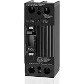 NEW TQD22200 2-Pole 200 Amp Circuit Breaker, Compatible with GE Load Center | 10kAIC, 240 Volt, Thermal Magnetic Protection, Bolt-On Mount