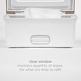 Ubbi Baby Wipes Dispenser with Weighted Plate and Seal Taupe view 5