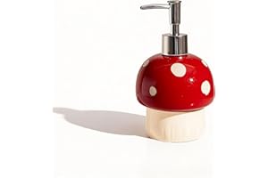 Mushroom Soap Dispenser, Kitchen and Bathroom Decor, Cottage core Decor