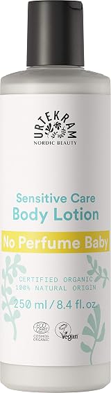 Urtekram No Perfume Baby Body Lotion 250ml Gentle Hypoallergenic Organic Care view 1
