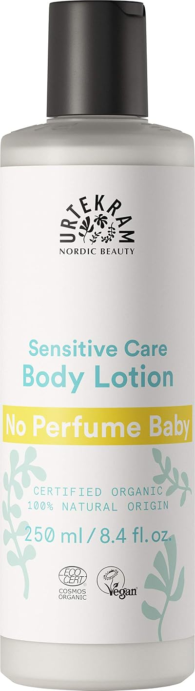 Urtekram No Perfume Baby Body Lotion 250ml Gentle Hypoallergenic Organic Care