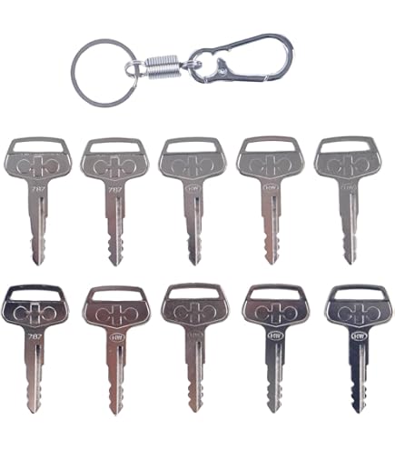 JZGRDN 5PCS Battery Disconnect Heavy Equipment Keys K2C166