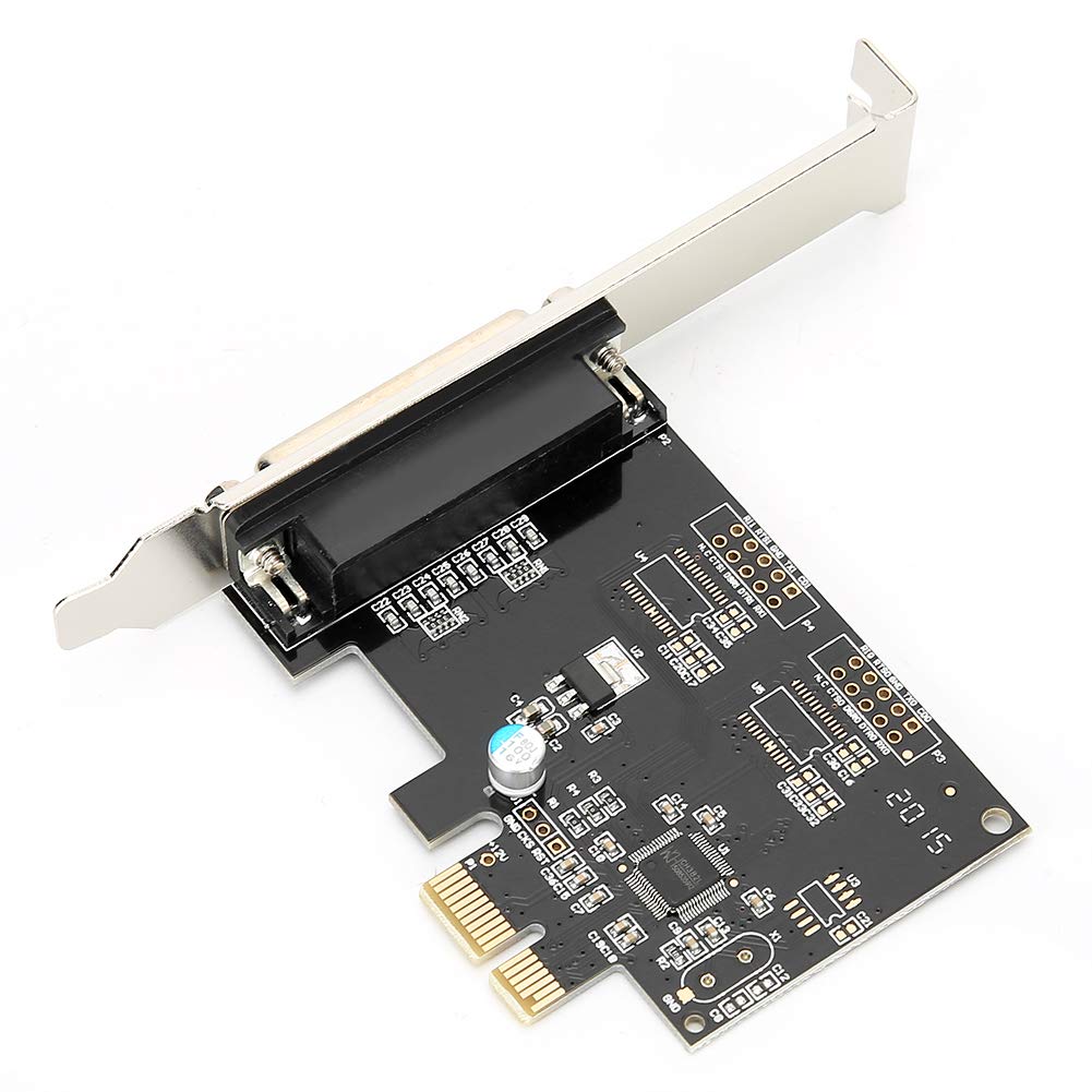 Topiky PCIE to Parallel Expansion Card, PCI Express to DB25 LPT Parallel Port Adapter with Low Profile Bracket for Windows, for OS X and for Linux, SPP/EPP/ECP
